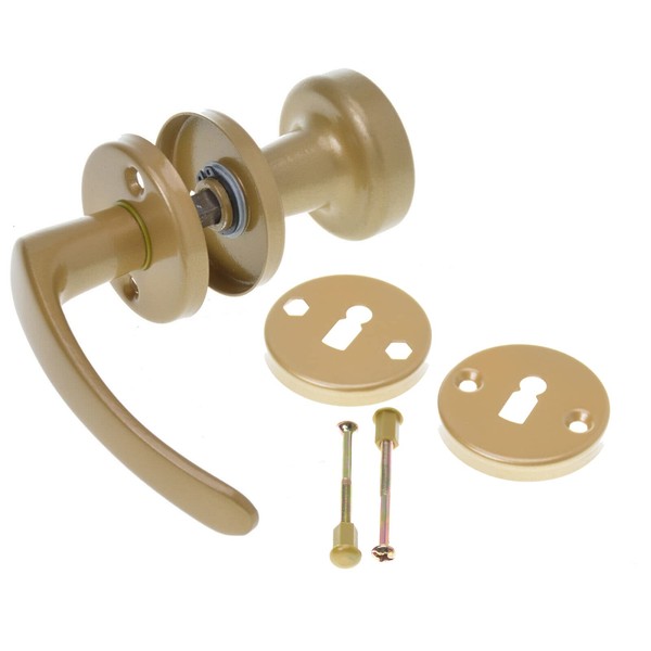 Aqbau® Door Handle with Door Knob & Rosette BB |