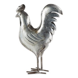 DII Galvanized Metal Collection Farm Animal, Rooster, 13x4x17, Iron