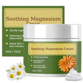 Nerve Relief Magnesium Cream, Magnesium Cream with MSM & Arnica,for Muscle Relaxation, Soothing Relief & Relaxation, Deep Hydration, Daily Body CareCream