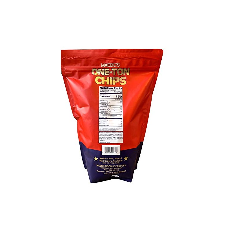 ONE-TON Chips, Large bag - 20 ounce (567g)