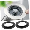 WHAMVOX 5Pcs Sink Drain Strainer Washer Rubber Seal Gaskets for