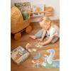 APLI Kids 20124 -Puzzle progressivo da 15 pezzi con dinosauri