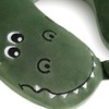 Niuniu Daddy Crocodile Kids Neck Pillow for Traveling, 100% Memory