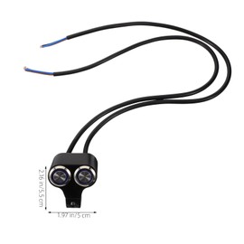 iplusmile Motorcycle Handlebar Switch Headlight Brake Fog Light Switch with Indicator Light