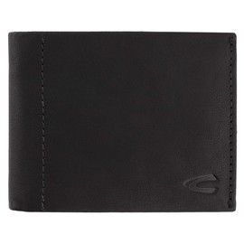 camel active Niagara Herren Geldbörse Querformat RFID Leder Mittelgroß Schwarz