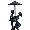 Waazai Passionate Love Iron Statue Affectionate Couple Art Sculpture Handcrafted