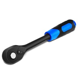 zozoa 1/2 Inch, 90 Teeth Ratchet Wrench with Quick Release, Ergonomic Handle, 4° Reversible Swing Ratchet, Suitable for Small Spaces, Chrome Alloy