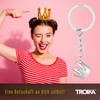 TROIKA Crown Keyring - Crown - Cast Metal - Chrome