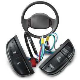 HUSUKU Steering Wheel Mounted Cruise Control Switch Buttons Kit Compatible with 1997-2004 Ford F-150/250/350 Super Duty, 1999-2007 E-150/250/350/450/550, Excursion, Expedition 1C3A9D809AA