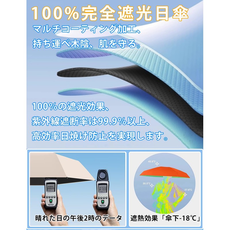 ZooKaer Parasol Lightweight [Industry First! Hidden Telescopic Handle, Folding Umbrella,