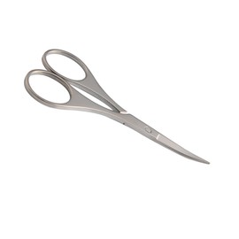 FOMIYES 1Pc Stainless Steel Nasal Hair Eyebrow Scissors Precision Scissors for Safe Trimming of Nose Hair and Brows Professional Grooming Tool Silver