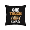 One Tough Cookie Cookies Baking Bake Baker Biscuit Throw Pillow