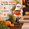 Halloween Ghost Pumpkin Stake Light for Yard – 2D Outdoor