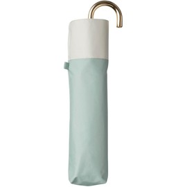 VICOS because Folding Umbrella, 19.7 inches (50 cm), Blocks Approximately 99.9% of UV Rays, Blocks 99.9% of Shading Rate, For Commuting to Work or School, Parasol, Rain or Shine, Women's, Fashionable, Green, Completely Blackout, PU Bi-Color, Mini