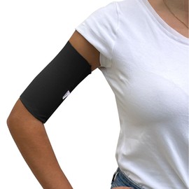 Glico Line Protective Cover for PICC Uni, Arm Guard Picc Made of Breathable Fabric, Made in Italy, Black, XL