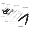 DIY Tool Kit Coil Jig Winding Set,Ceramics Tweezers,Coil Set,Wire Cutter,Folding