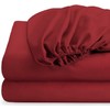 Fitted Sheet Twin-XL Size - Burgundy Fitted Bottom Sheet Only