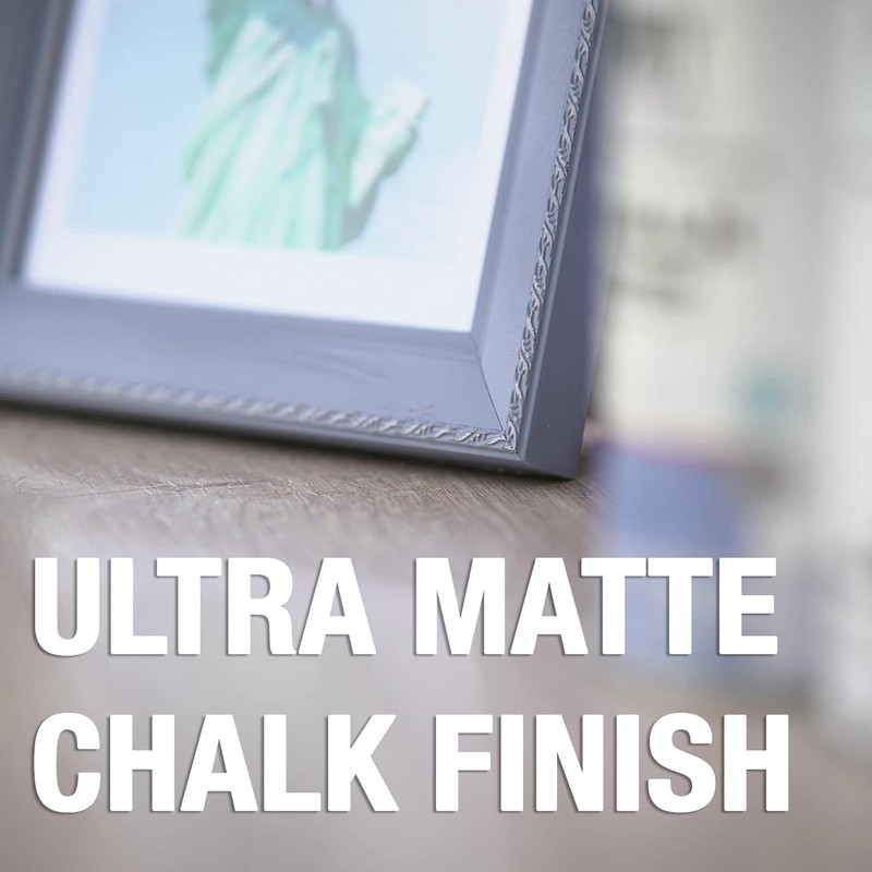 Chalk Finish Spray Paint - 11.8oz Water Based, Ultra Matte.