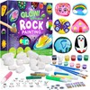 Kit Pintura Rocas Brillantes Oscuridad Set Completo Arte Manualidades Infantil