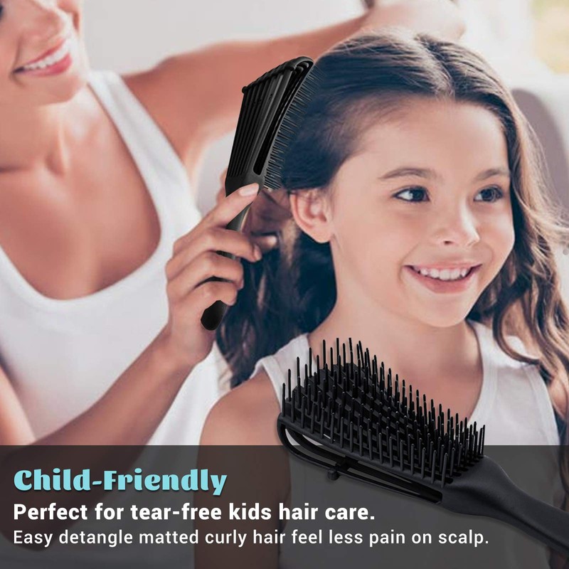 Detangling Brush Set for Curly Hair, Detangler Hair Brush with