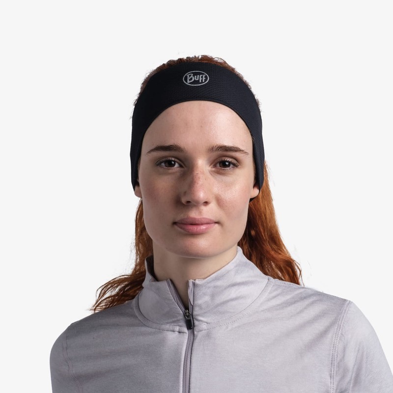 Buff Men's R-Solid Fastwick Headband, Black, One Size
