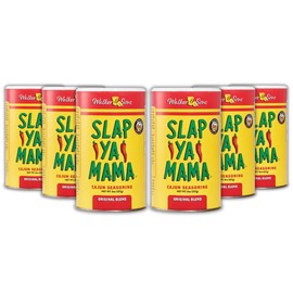 Slap Ya Mama Original Blend Cajun Seasoning - 8 oz Can, Pack of 6, All Natural, MSG Free, Kosher - Authentic Louisiana Flavor