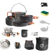 WAILAMHK 23 Pcs Camping cookware Set