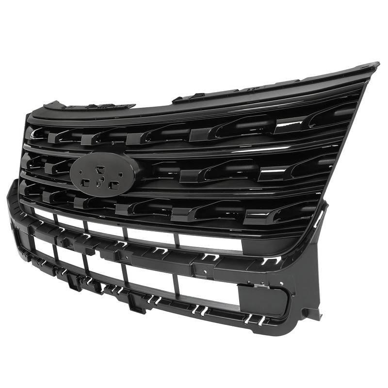 KUAFU Front Bumper Upper Grille Compatible with 2016-2017 Ford Explorer