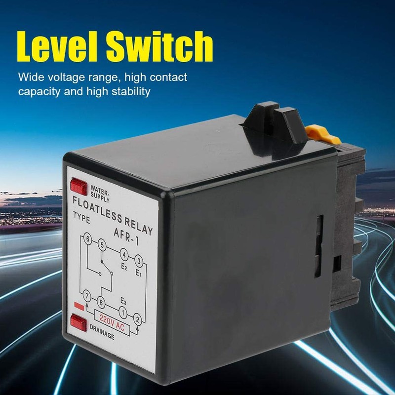 Garosa AC 220V Relays Floatless Level Switch Sensor Liquid Level