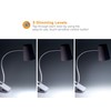 Bostitch Office, White Adjustable LED Clamp Light, Compact Design, Flexible