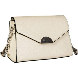 MABEL Small Multi Pockets Cross-Body Bag - Womens Faux Leather Shoulder Handbag - Cute Stylish & Elegant Design - Jessica (Cream White)