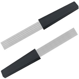 EASTROCK Guiro Scraper Latin Percussion Comb-Style Scraper Professional Scraper Replacement for Various Percussion Instruments 2 Packs Black