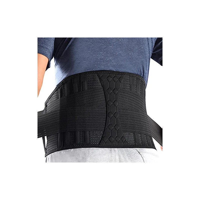 Lumbar Support Belt Lower Back Brace for Lifting, Herniated Disc,