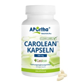 APOrtha Carolean - 120 Vegan Capsules, Carolean 500 mg, Promotes Presaturation, 120 Capsules for 20 Days, Gluten-Free, Allergy-Free, Lactose-Free, Vegan