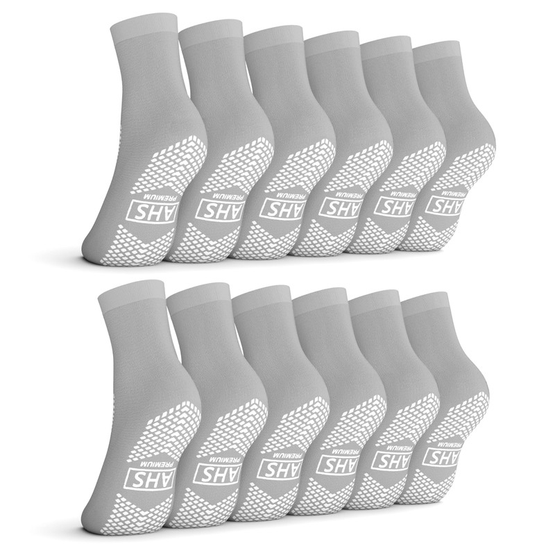 AMERICAN HOSPITAL SUPPLY Non-Slip Hospital Socks, Anti-Skid, Anti-Slip Gripper Socks