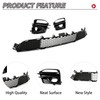 HECASA Lower Grille+Fog Light Cover Compatible with 2014-2017 Infiniti Q50
