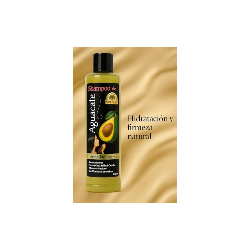 Shampoo Para Cabello Natural De Aguacate/Reparador para cabello Opaco Seco