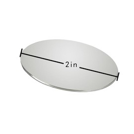 Blind Spot Mirror, 2" Round HD Glass Frameless Convex Rear View Mirrors Exterior Accessories with Wide Angle Adjustable Stick for Car SUV and Trucks, Pack of 2