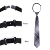 Sucrain 5pcs Boy's Necktie Pre-tied Adjustable Neck Strap Tie for