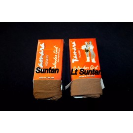 Tamara 2 Tamara Pantyhose C = Long = D =M/ Suntan Sheer Hooters Uniform Work   nylon