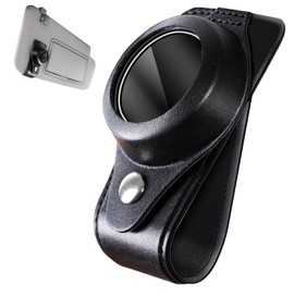 mylovetime Sun Visor Holder Compatible with Ooono Co-Driver No1, Holder for Sun Visors Leather Black