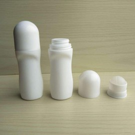 JIHUOO Pack of 4 30 ml Plastic Empty Roller Bottles Roll-On Bottles Aromatherapy Bottles with Roller Ball