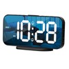 ALANAS Digital Alarm Clock with Dual Alarms, Mirror LED Bedroom