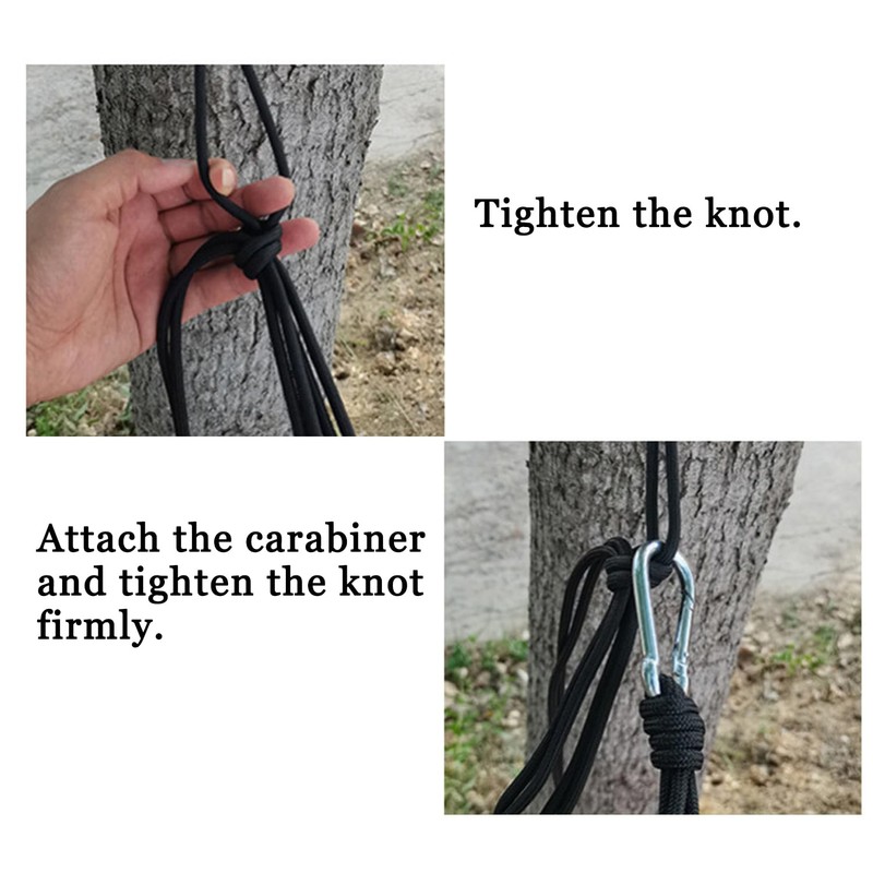 Camping Hammock - Double/Single Size Lightweight Nylon Hammock 660lbs Capacity