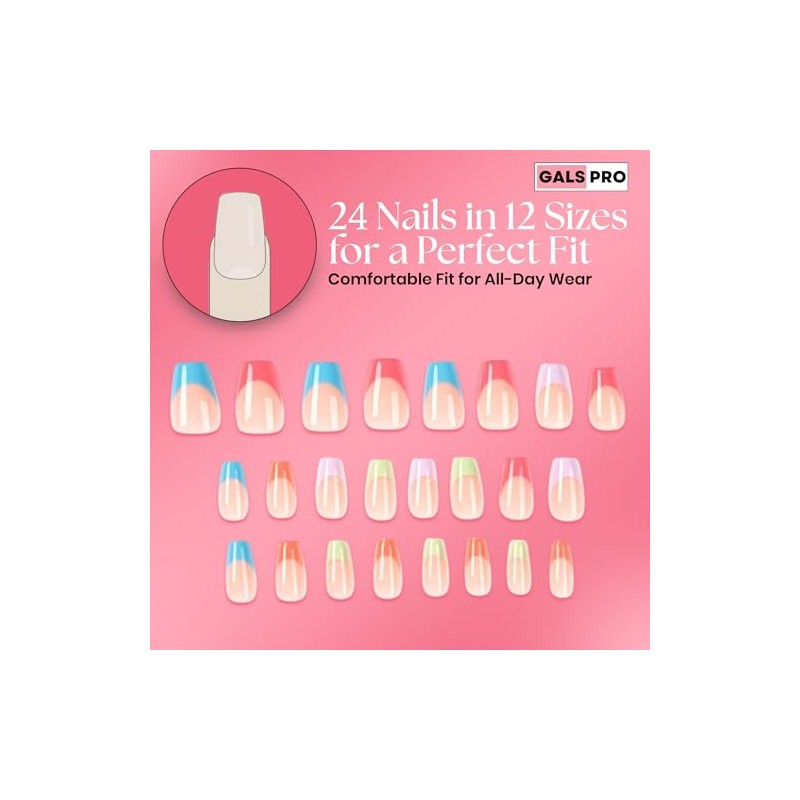 GALS PRO Uñas Postizas Galspro Medium Press On - Set
