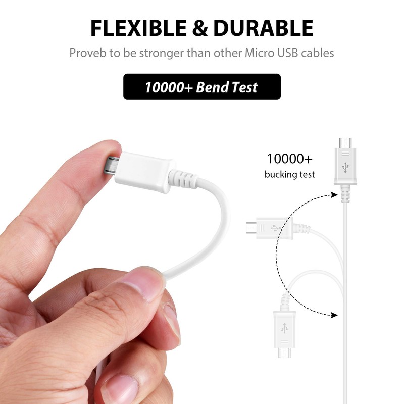Full Power 5A Charging MicroUSB Works with Celkon A115 2.0
