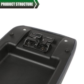 GRAND ORANGE Center Console Lid Compatible with 1996-1998 Toyota 4Runner,1995-2000 Toyota Tacoma