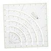 LIFKOME Multifunctional Transparent Acrylic Sewing Ruler Quilting Cutter with Measurement