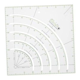 LIFKOME Multifunctional Transparent Acrylic Sewing Ruler Quilting Cutter with Measurement Display Lightweight Design for Easy Portability DIY Patchwork Projects