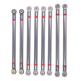 ShareGoo 8Pcs Aluminum Alloy 313MM Wheelbase Link Rod Chassis Linkage Compatible with Axial SCX10 90022 90027 90028 1/10 RC Car Crawler